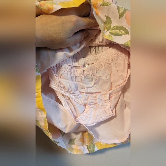 Oshkosh baby girl lemon sun dress with bloomers size 12 months NWT - Picture 2 of 6